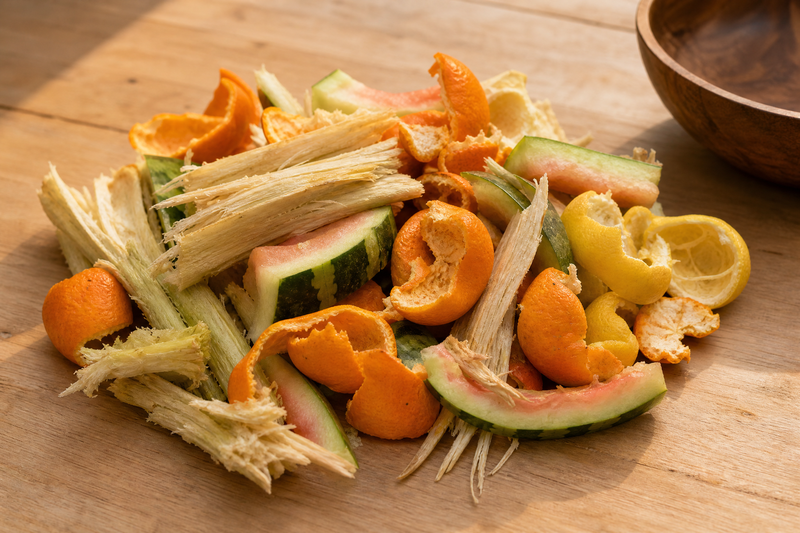 Raw citrus peels