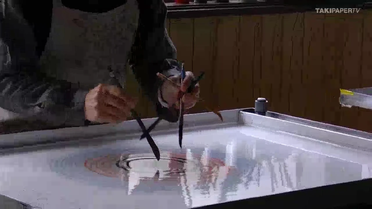 Suminagashi marbled paper